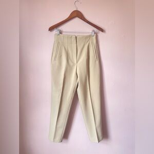 pleated high waisted Khaki trousers women Size M $22